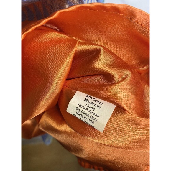 Eva Franco Womens Colorful Retro Psychedelic Belted Fit And Flare Dress 4 - Picture 4 of 4